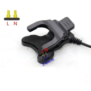 Universal 2-Pin Smart Watch Clip Charger Cable (3.0mm Pitch) – USB Fast Charging Cord for Smartwatches & Fitness Bands