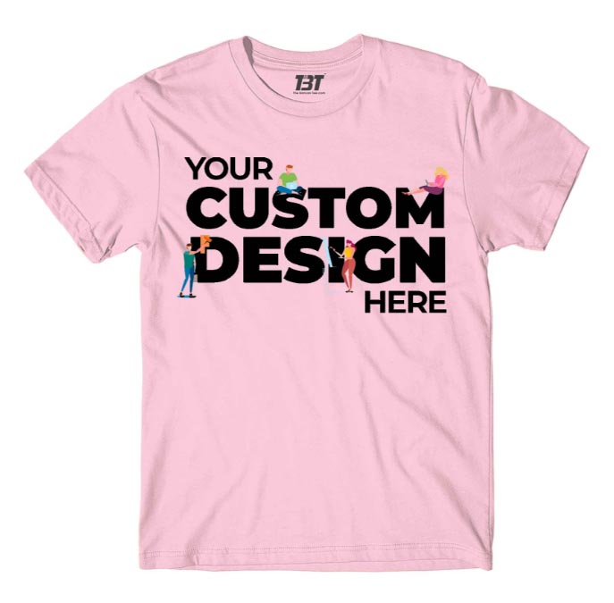 Custom Printed T-Shirt with Photo, Logo & Text | Personalized Round Neck Cotton T-Shirt - Image 3