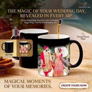 Personalized Magic Mug | Custom Photo Heat Changing Coffee Mug | Birthday, Anniversary, Wedding Gift