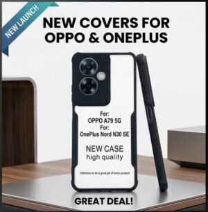 Oppo A79 5G / OnePlus Nord N30 SE Premium Shockproof Hybrid Back Cover | Military Grade Drop Protection | Anti-Yellow Clear Case