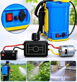 12V Sprayer Motor Speed Controller (3-Wire Model) | Variable Speed Regulator for Battery Sprayer Pump | Adjustable DC Motor Governor