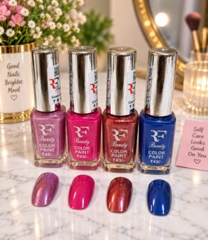 RF Beauty Color Paint Nail Polish Set - Pack of 4